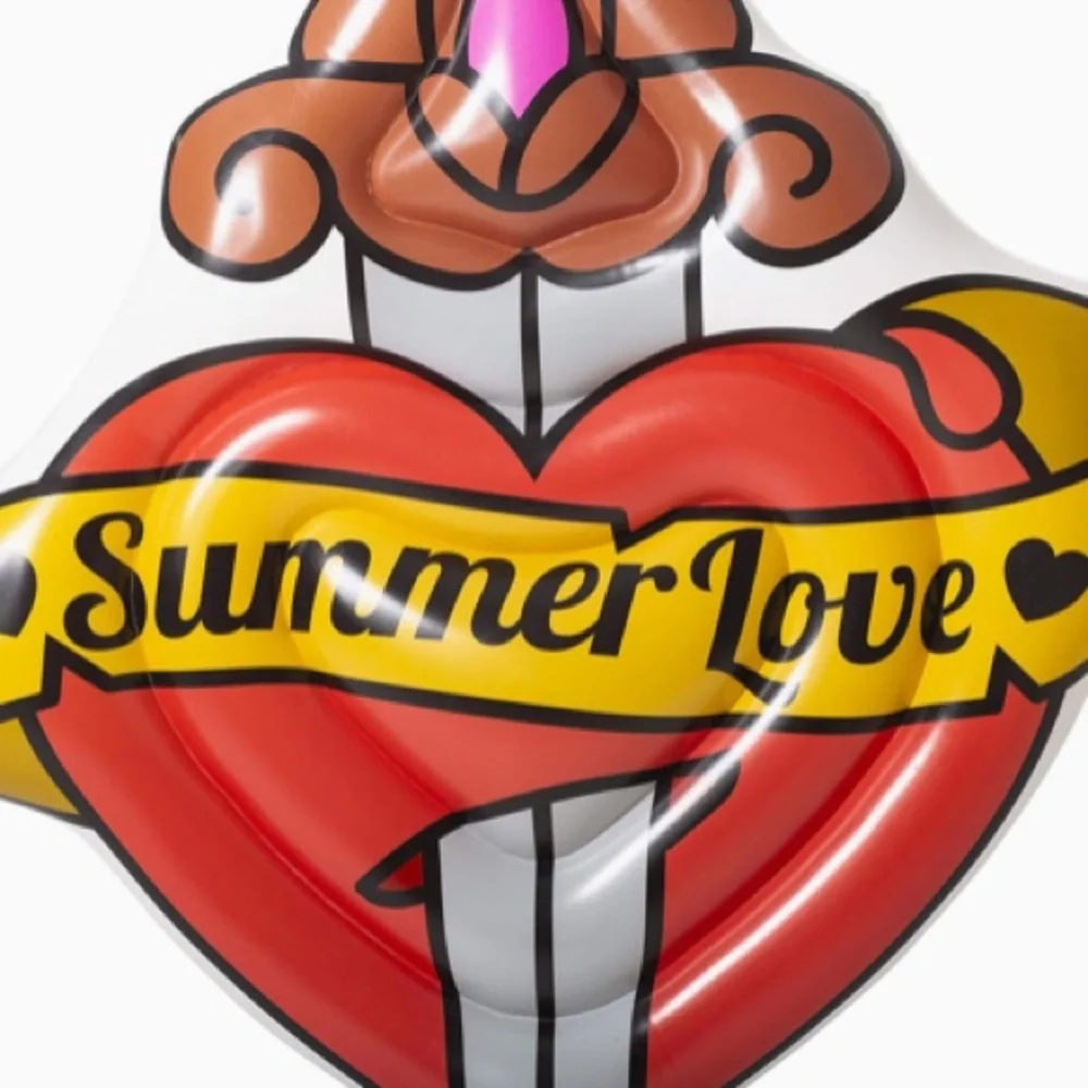 Pool Float Summer Love ❤️ Tattoo ⚔️ H20 GO Bestway 6x54x6 NWT - Picture 8 of 14